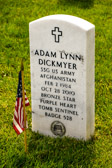 On October 28, 2010, Staff Sergeant Adam Lynn Dickmyer died at age twenty-six of wounds suffered when insurgents attacked his unit with an improvised explosive device.  He served with the 2d Battalion, 502nd Infantry Regiment, 2d Brigade Combat Team, 101st Airborne Division (Air Assault) , Fort Campbell.<br /><br />Prior to this assignment, Adam served in the Old Guard at Fort Myer, Arlington, Virginia for five years. He served as Commander of the Relief and Assistant Sergeant of the Guard at the Tomb of the Unknown Soldier at Arlington National Cemetery.